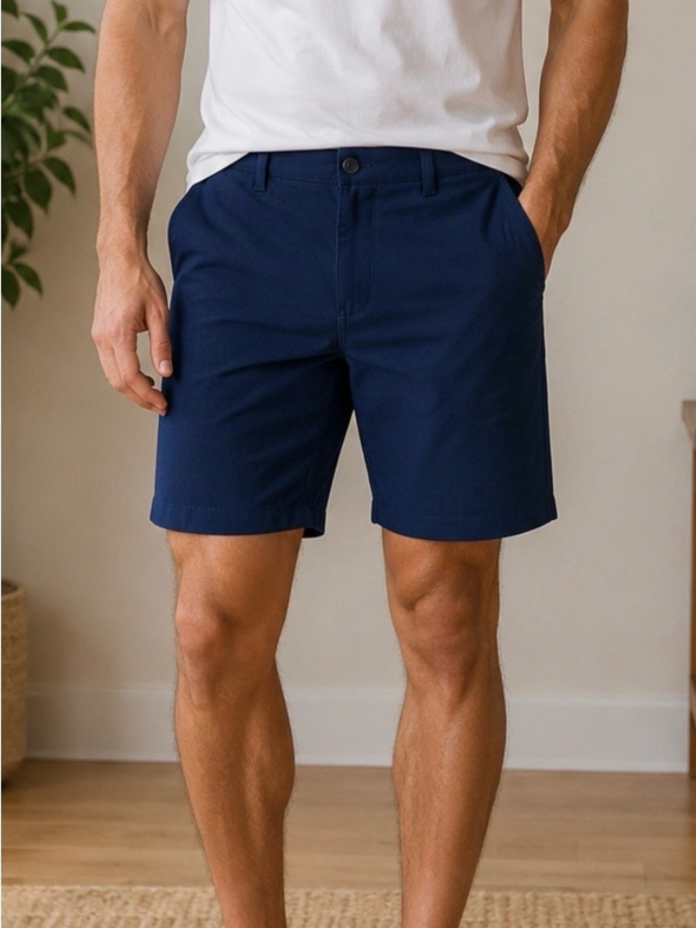Bonobos Classic Navy Flat-Front Shorts
